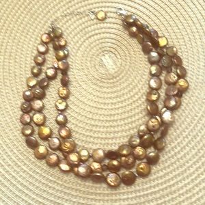 Original Silpada triple strand bronze necklace